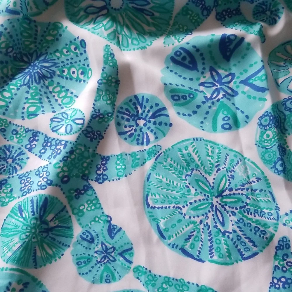 Lilly Pulitzer For Target Sea Urchin Ruffle Blue Seashell Dress - Picture 12 of 14